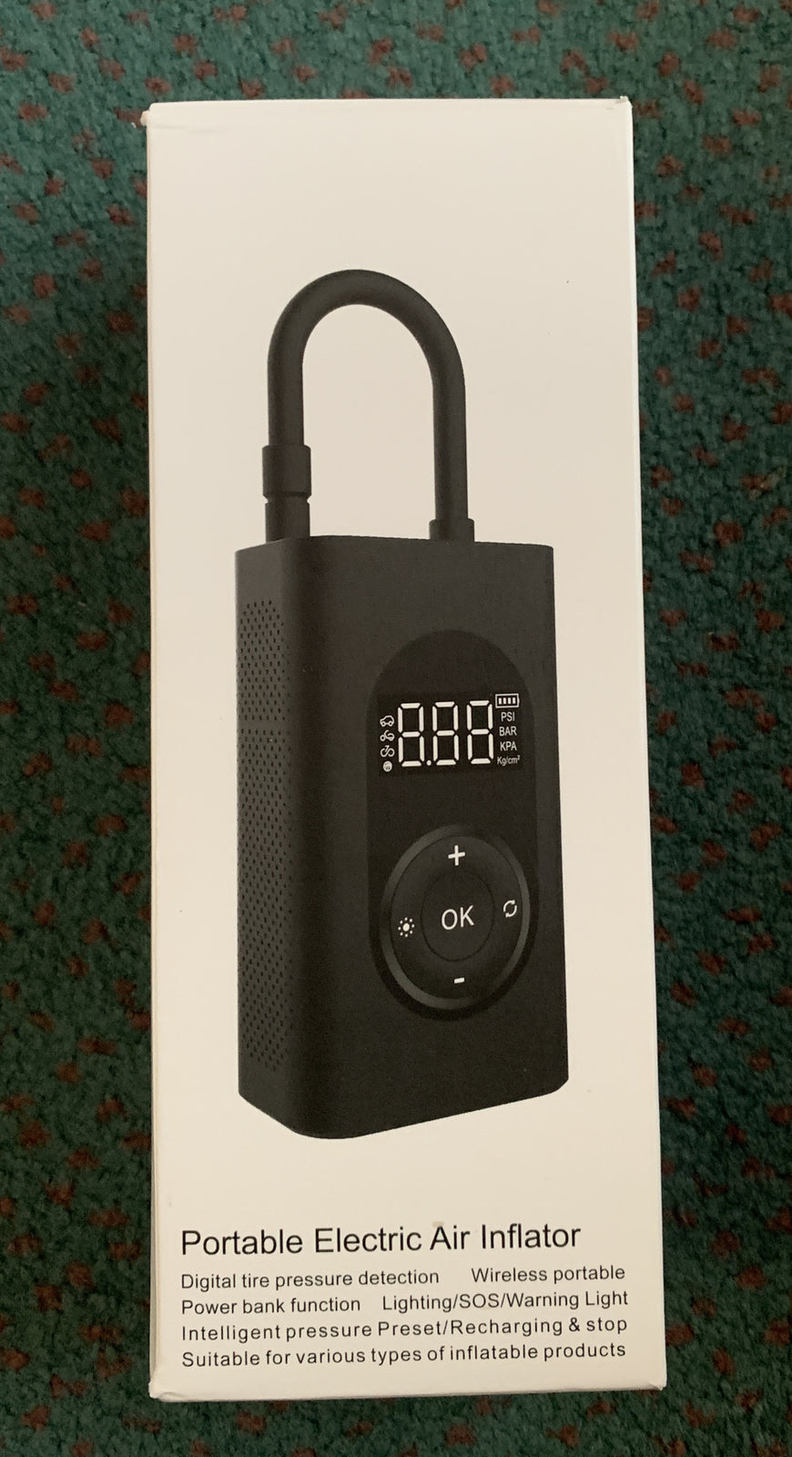 150PSI Wireless Car Electric Tire Inflator Portable USB Air Compressor Pump FG01